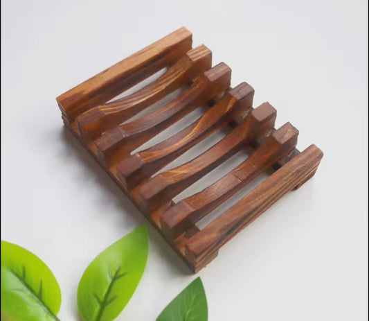 Eco-Friendly Natural Teak Wood Soap Tray